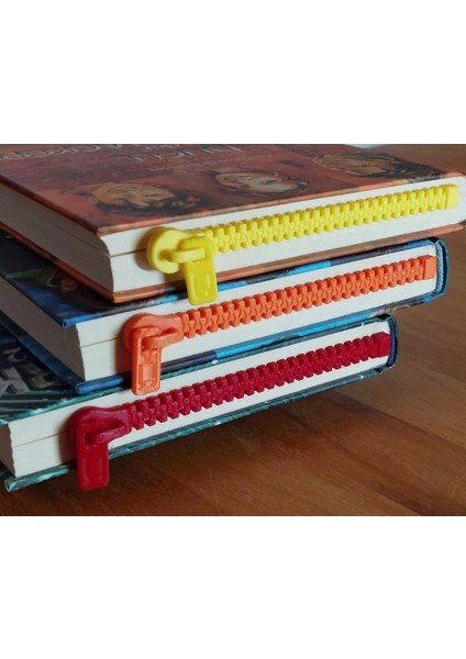 Fermuar Kitap Ayracı: Kitabınızın Sayfalarını "kilitleyin" (2'li Fiyatıdır.) Siyah,kırmızı,mavi