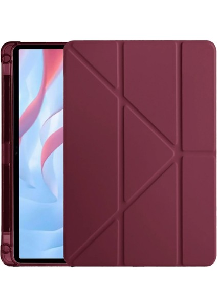 Yesnıce Huawei Matepad Pro 12.2 Inç 2025 Kalemlikli Standlı Uyku Modlu Katlanabilir Tablet Kılıfı