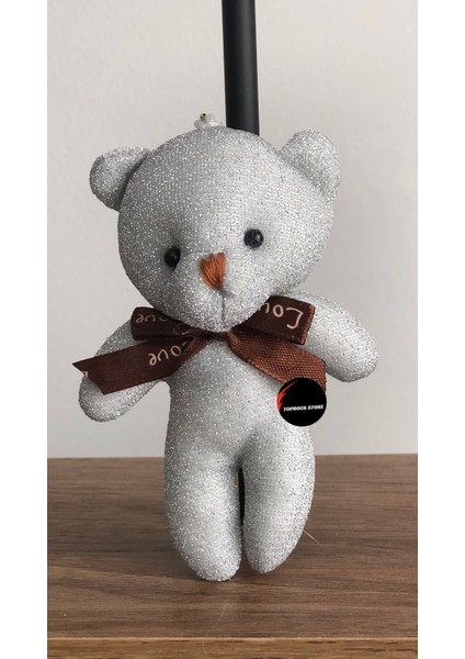 Sevimli Ayıcık Peluş Oyuncak Anahtarlık Uyku Arkadaşı Hediyelik 12 cm