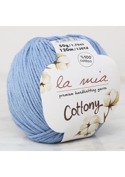 La Mia Cottony Mavi Bebek El Örgü Ipi - P9-L009 - 33568
