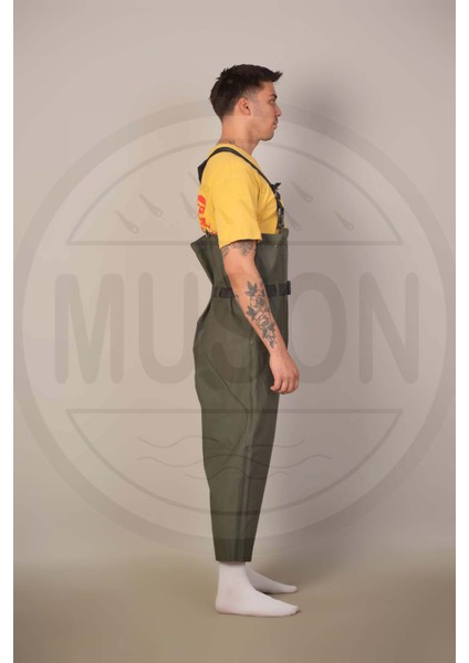 Su Geçirmez Çizmesiz Balıkçı Tulumu – Diz Koruma Pedli, Ayarlanabilir Askı ve Bel Kemeri, Hafif, Dayanıklı ve Kolay Temizlenebilir Outdoor Yağmurluk Tulum Tarım Bahçe Balıkçılık Için Ideal modelleri