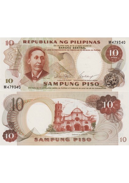 Filipinler 10 Piso 1969 Çil.