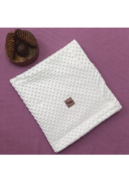 Nohut Desenli Welsoft Astarlı Çift Katlı Bebek Battaniye