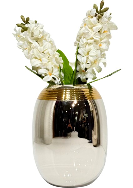 Gold & Silver Metal Vazo