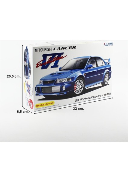 ID-102 03923 1/24 Ölçek, Mitsubishi Lancer Evolution Vı Gsr, (Cam Boyama Maskesi Ile), Otomobil Plastik Model Kiti indirimleri