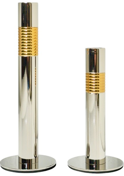 Gold & Silver Metal Mumluk Seti