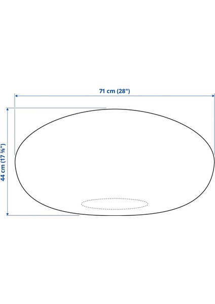 Sandared Puf Koyu Mavi 71 cm fiyatları