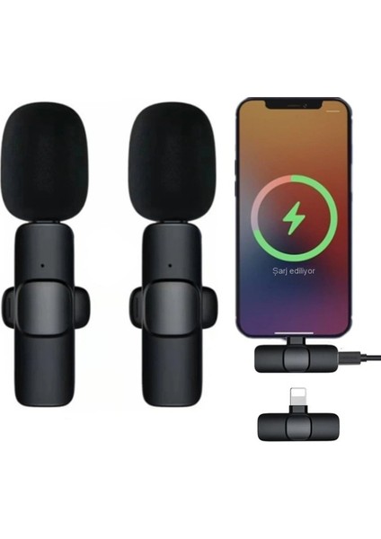 K9 Lightning Uyumlu Mikrofon - Siyah indirimleri