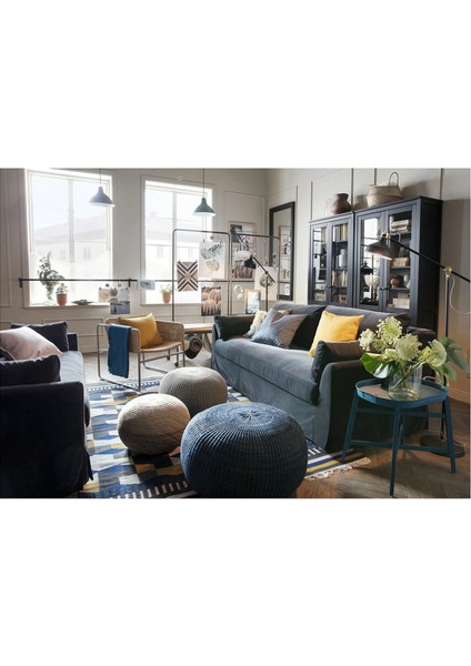 Sandared Puf Koyu Mavi 71 cm fırsatları