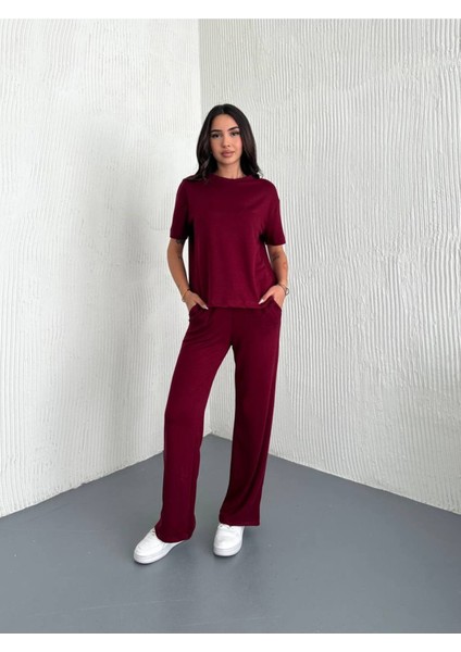 Kadın Modal Kumaş Kısa Kollu T-Shirt Eşofman Takımı fiyatları