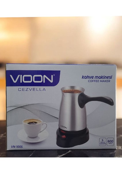 VN-1005 Cezvella Elektrikli Çelik Cezve-Türk Kahvesi Makinesi fırsatları