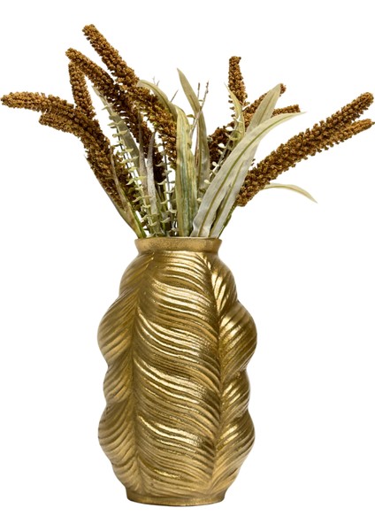 Gold Döküm Dalgalı Vazo