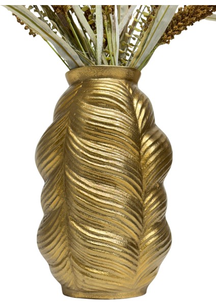 Gold Döküm Dalgalı Vazo indirimleri