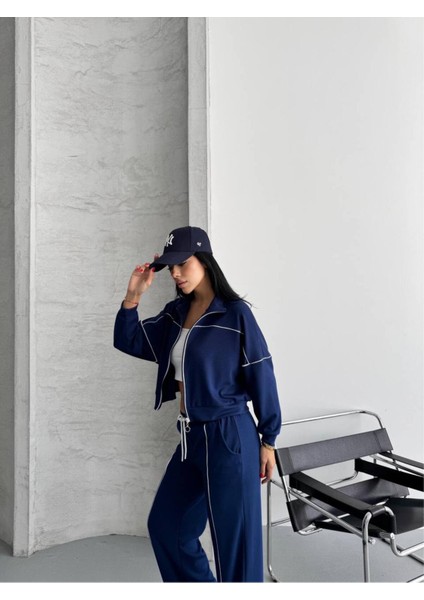 Kadın Fermuarlı Palazzo Şık Spor Eşofman Takım modelleri