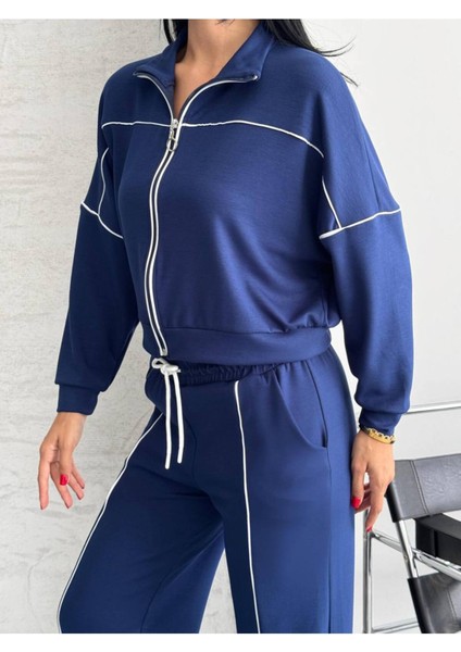 Kadın Fermuarlı Palazzo Şık Spor Eşofman Takım indirimleri