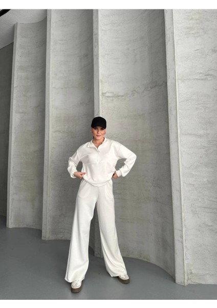 Kadın Fermuarlı Polo Yaka Modal Kumaş Eşofman Takım fırsatları