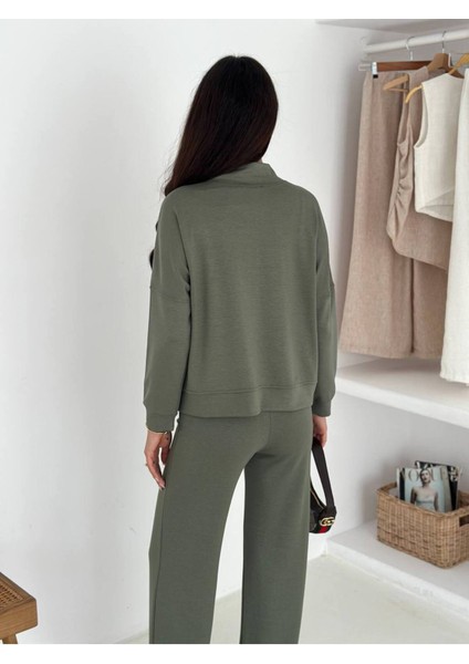 Kadın Fermuarlı Kapüşonlu Eşofman Takımı indirimleri