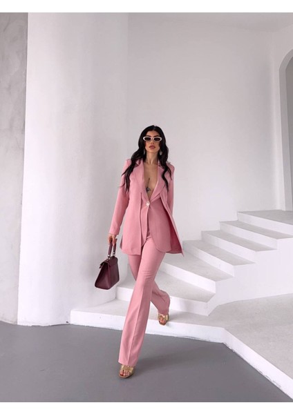 Kadın Tasarım Ceket Yüksek Bel Premıum Takım Elbise modelleri