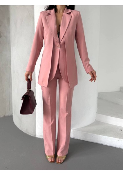 Kadın Tasarım Ceket Yüksek Bel Premıum Takım Elbise