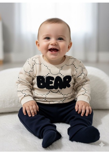 Tuembaby %100 Pamuk Uzun Kollu Erkek Bebek Alt-Üst Bebek Takımı