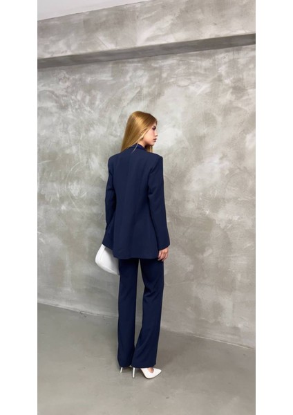 Kadın Saten Detaylı Mostralı Takım Elbise indirimleri