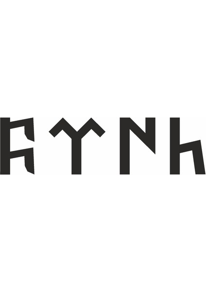 Göktürkçe Türk Sticker, Göktük, Araba Oto Motosiklet Karavan Sticker, Oto Sticker, 00348