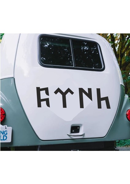 Göktürkçe Türk Sticker, Göktük, Araba Oto Motosiklet Karavan Sticker, Oto Sticker, 00348 fırsatları