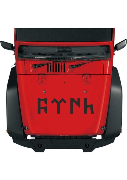 Göktürkçe Türk Sticker, Göktük, Araba Oto Motosiklet Karavan Sticker, Oto Sticker, 00348 indirimleri