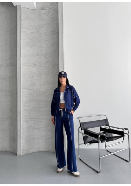 Kadın Fermuarlı Palazzo Şık Spor Eşofman Takım fiyatları