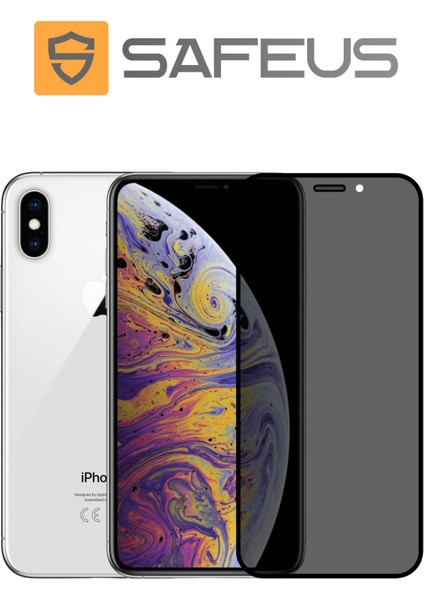 iPhone Xs Tam Kaplayan Hayalet Parmak Izi Bırakmayan Safir Ekran Koruyucu Cam