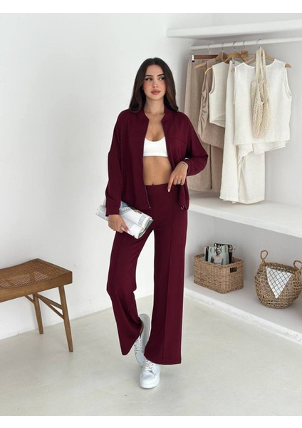 Kadın Fermuarlı Kapüşonlu Eşofman Takımı fırsatları