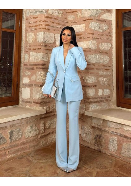 Kadın Yakası Taş Biyeli Takım Elbise fiyatları