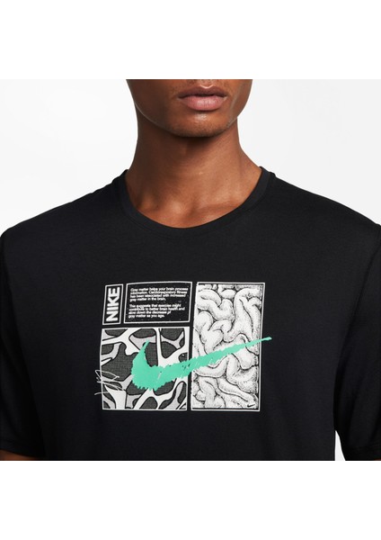 Dri-Fıt Miler D.y.e. Men S Short-Sleeve Running Top Dri-Fit Erkek Tişört fırsatları