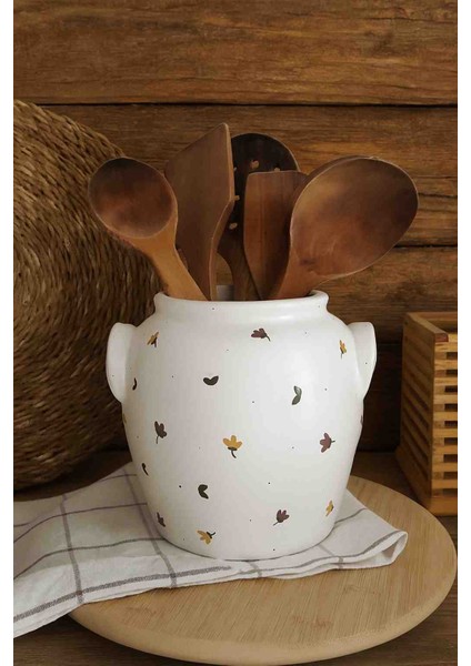 Dekoratif Rustik Seramik Kaşıklık & Vazo