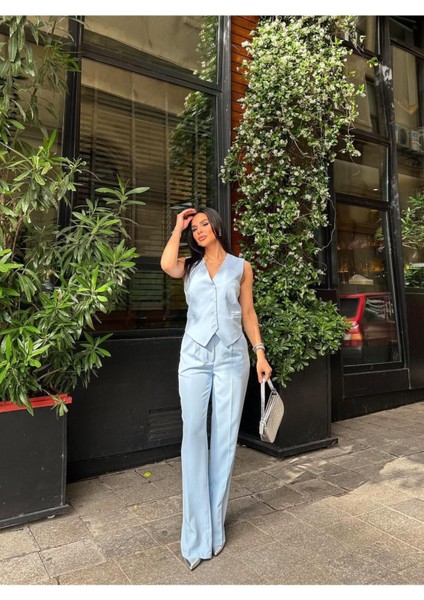 Kadın Klasik Yelek Pantolon Takım Elbise modelleri