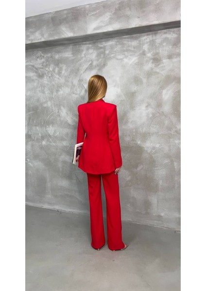 Kadın Saten Detaylı Mostralı Takım Elbise fiyatları