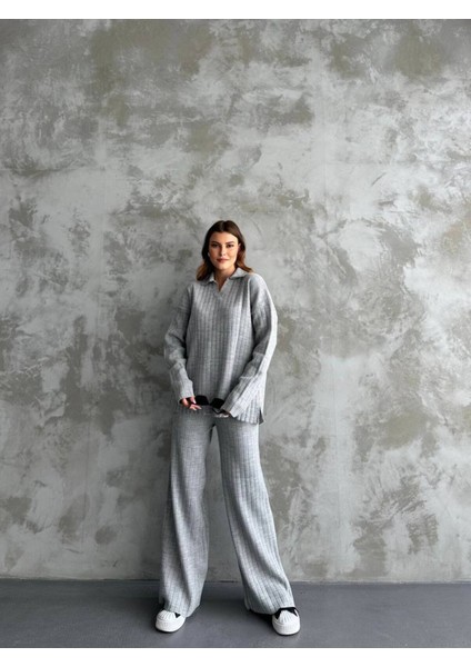 Kadın Ribanalı Triko Kumaş Ikili Takım fiyatları