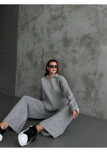 Kadın Ribanalı Triko Kumaş Ikili Takım fırsatları