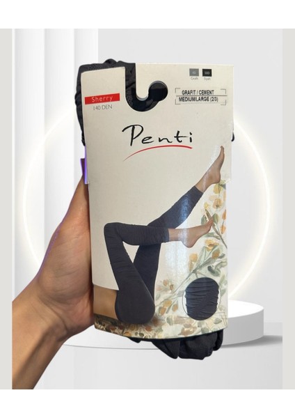 Sherry 140 Denye Drapeli Esnek Rahat Çorap Tayt - Limited fiyatları