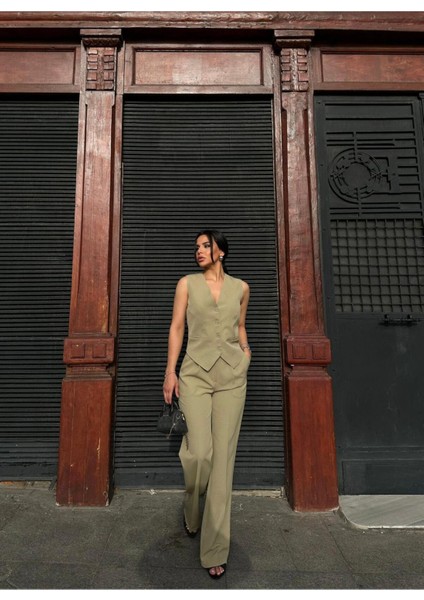 Kadın Klasik Yelek Pantolon Takım Elbise fiyatları