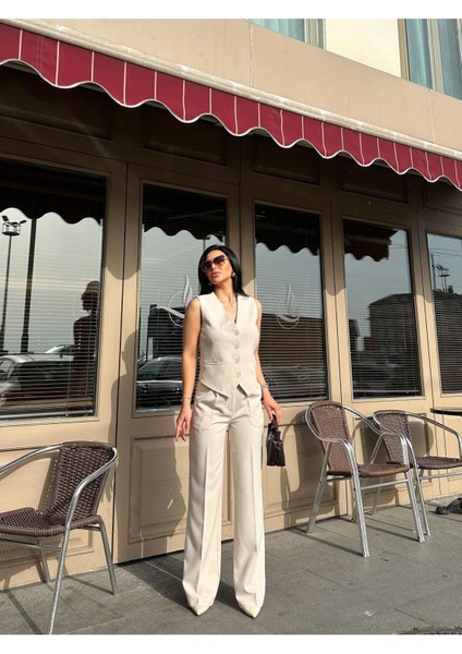 Kadın Klasik Yelek Pantolon Takım Elbise fiyatları