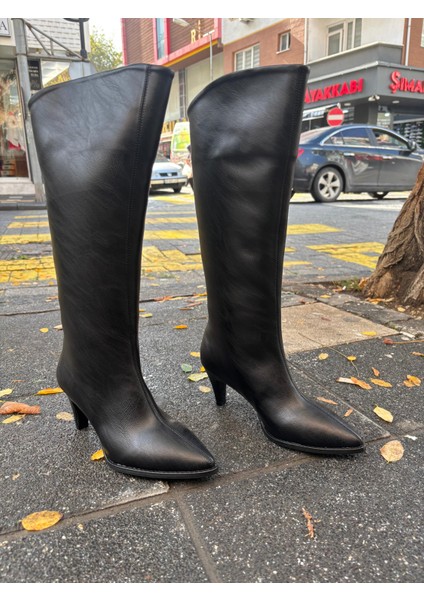 Hope Fermuarlı Topuklu (7 Cm) Kadın Çizme Siyah fiyatları