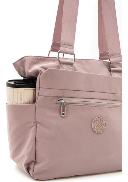 Sanmorris Glc Kadın Çok Gözlü Kullanışlı Suya Dayanıklı Saten Kumaş Siyah Renkli Çapraz Askılı El ve Omuz Çantası indirimleri