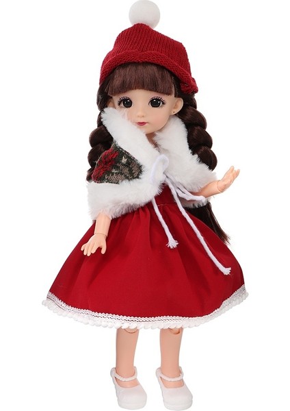 Kırmızı Pelerinli Kokinalı Yılbaşı Bebeği 30 cm | Noel Temalı Dekoratif Oyuncak Bebek fırsatları