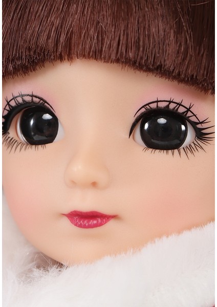 Kırmızı Pelerinli Kokinalı Yılbaşı Bebeği 30 cm | Noel Temalı Dekoratif Oyuncak Bebek