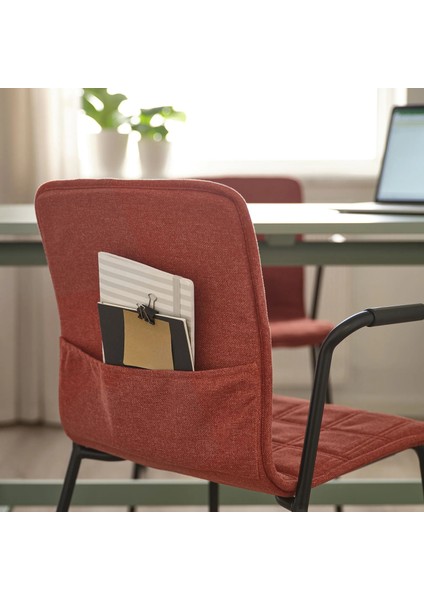Laktare Çalışma Sandalyesi Kırmızı Siyah