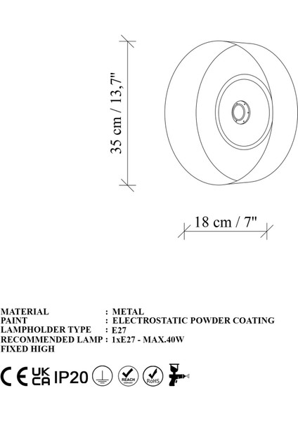 Vesta Modern Metal Sıvama Başlıklı Tekli Aplik Yeşil, Minimalist Duvar Lambası VESTA-15072