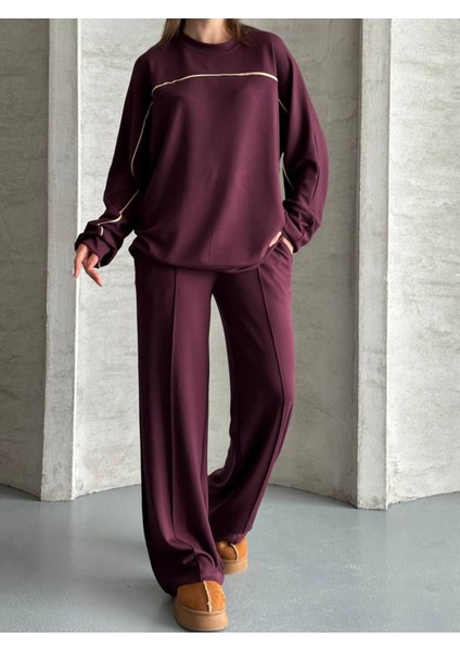 Kadın Ince Çizgi Detaylı Ikili Takım fiyatları