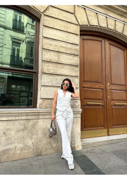 Kadın Klasik Yelek Pantolon Takım Elbise modelleri