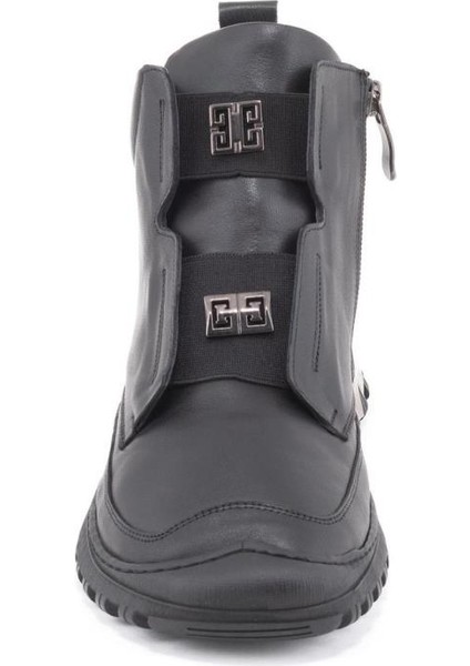 25KB-1105 Yumuşak Deri Lastikli Kadın Bot modelleri